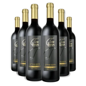 מארז בקבוקי יין אדום יבש יקב תום – גרסת ארומה בלנד בוטיק ישראלי כרם מירב תשפא 2021