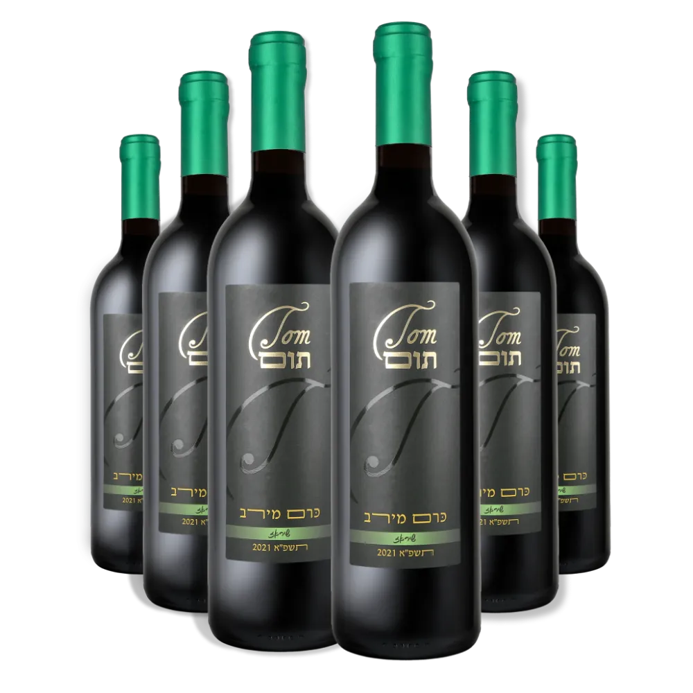 מארז בקבוקי יין שיראז יקב תום – יין אדום יבש בוטיקי מהרי בנימין